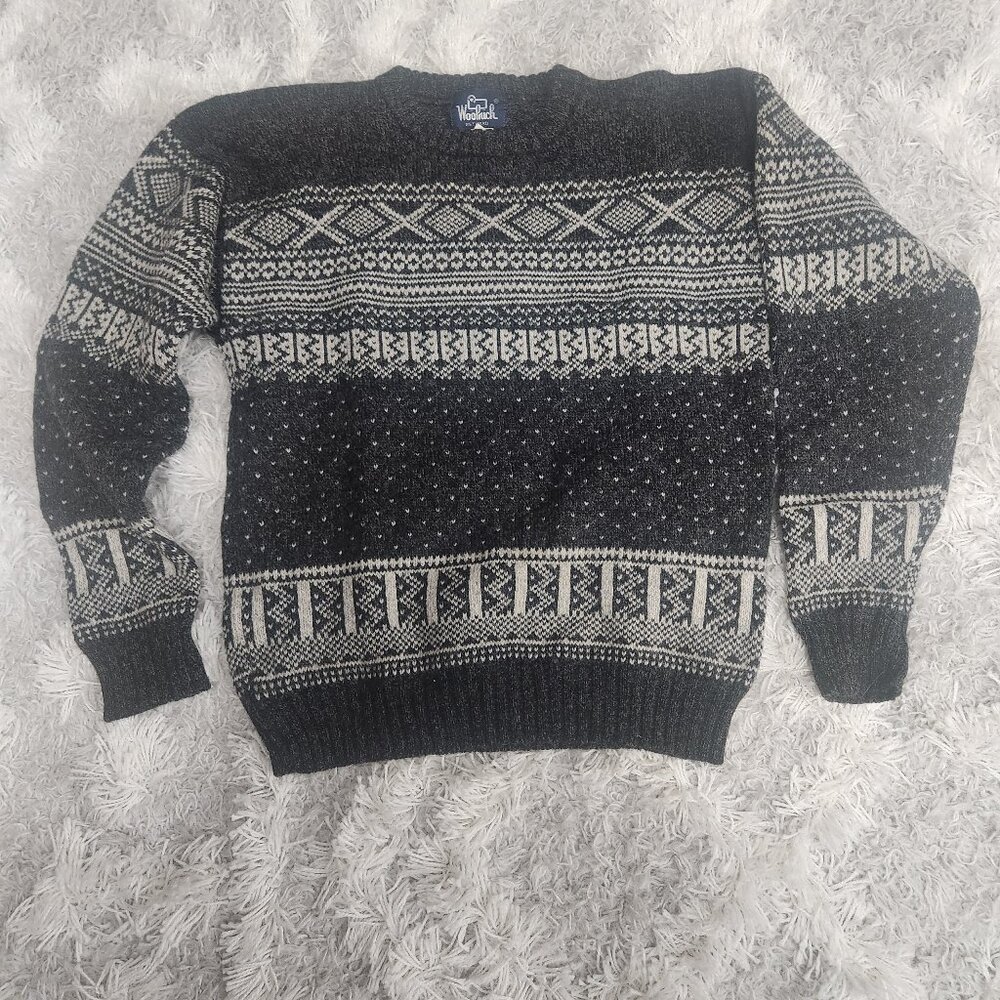 Woolrich Fair Isle wool sweater men's small